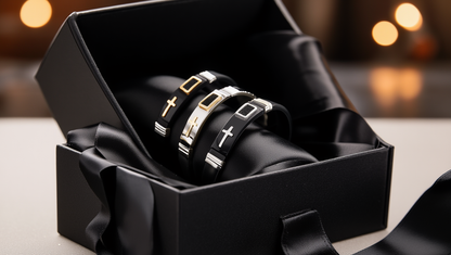 Verstellbare religiöse Armbänder mit Kreuz – 3 elegante Designs für Damen und Herren