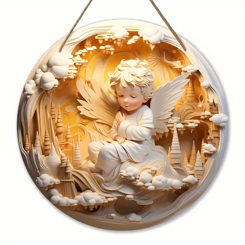 ✨Decoración Ornamento de Ángel de Madera – Decoración Espiritual y Regalo Significativo✨