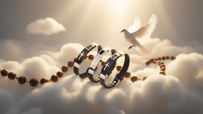 Verstellbare religiöse Armbänder mit Kreuz – 3 elegante Designs für Damen und Herren