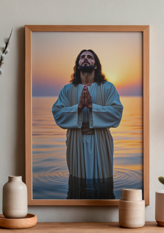 Arte Cristiano Digital de Jesús | Póster y Wall Art para Descarga Instantánea | Decoración Religiosa para Hogar y Oficina