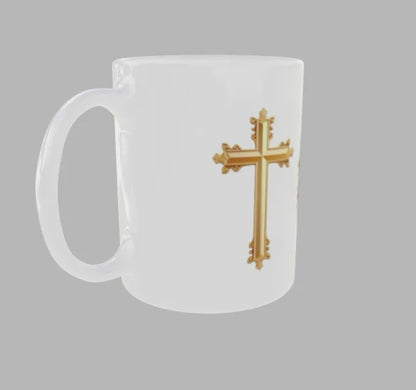 Taza con Diseño del Sagrado Corazón de Jesús - Inspiración y Fe en Cada Sorbo